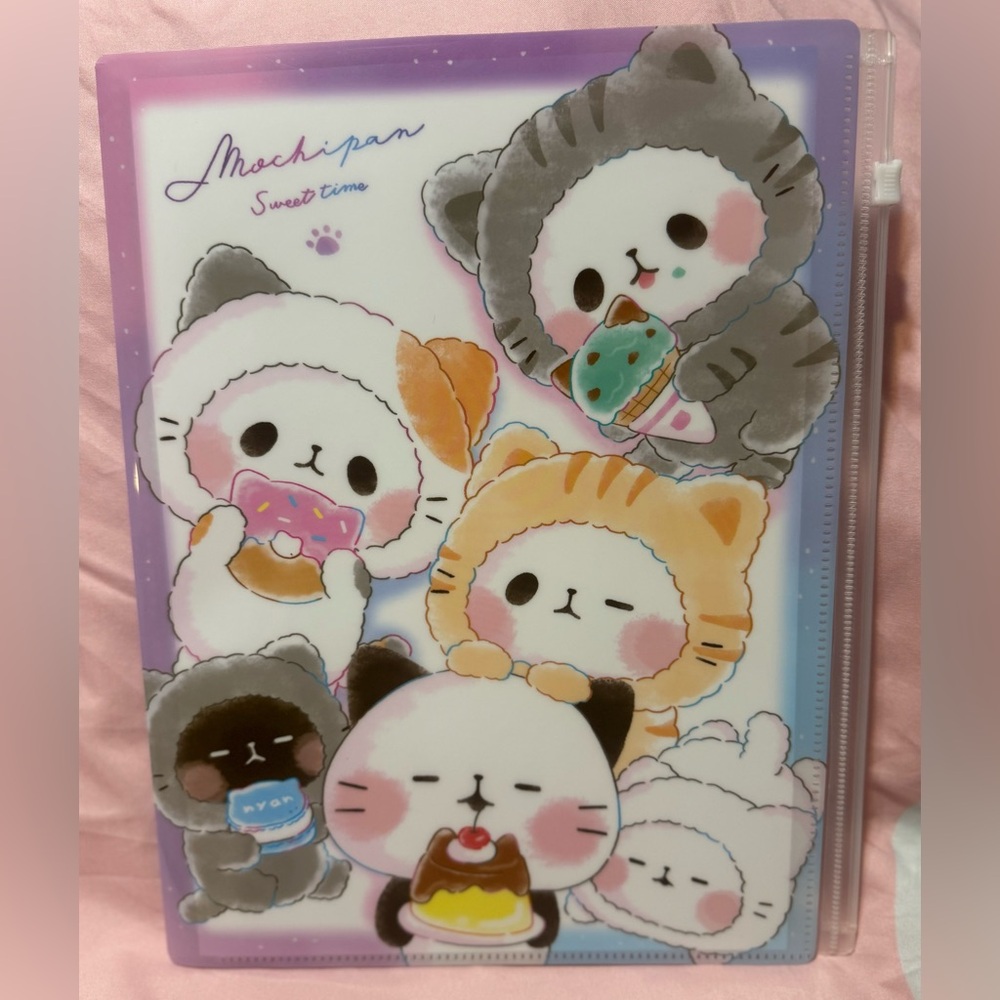 🆕 Mochipan Japanese 6 page clear File Folder